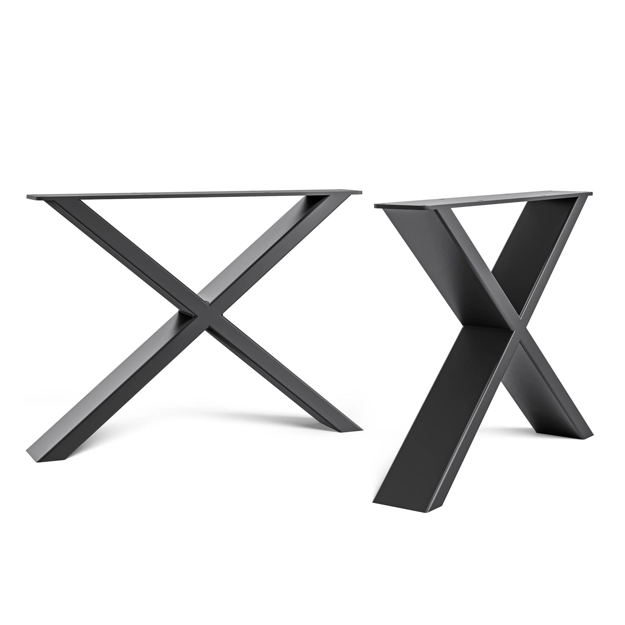 X-Frame Industrial legs | 35cm Coffee Table - Image 9